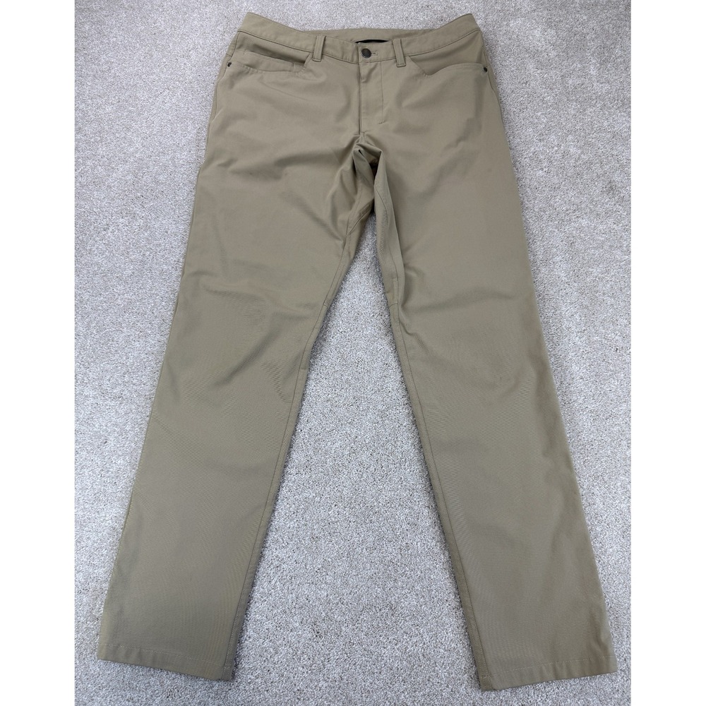 Lululemon Pants Men's 32x31 Tan ABC Classic Fit 5 Pocket Warpstreme Golf Chino